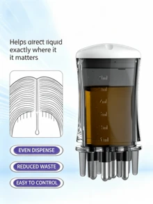 11ml Liquid Guide Comb, Scalp Liquid Massage Comb, Roller-Type Essence Injector, Portable Press-Style Scalp Care Tool, Scalp Medication Applicator, Hair Liquid Guide Comb, Essential Oil Roller Applicator, Portable Scalp Roller - Multicolor - View 2