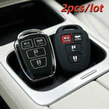 2pcs/Lot Car Key Case Covers For For Camry For Corolla For RAV4 For Vios For Prius C For Highlander 2012 - 2020 4 Buttons Key Case - Multicolor - View 2