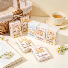 1/2/4/9/18/36acks Of Cartoon Pattern Handkerchief Paper, Cute Dog Pattern, Portable Small Packaging Tissue Paper, Handkerchief Paper And Student Pocket Tissue Paper, Essential Items For Returning To School, Daily Cleaning Tissue Paper, Travel Set - Multicolor - View 2