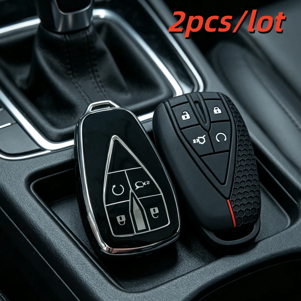 2 قطعة بطانية مفتاح سيارة عن بعد متين لسيارات شانجان يونيت يونيك CS35 CS55 CS75 بلس UNI-V أوشان Z6 X5 X7 بلس حامل أغطية مفتاح السيارة عن بعد - متعدد الألوان - مشاهدة 1