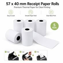 2 1/4" X 50' Thermal Paper 3/5 Rolls, Thermal Receipt Paper Rolls Premium Quality Compatible With POS Cash Registers And Credit Card Machines - Receipt Paper - View 9