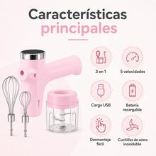 Electric Garlic Beater & Garlic Stamper - Pink-3-in-1 - View 10
