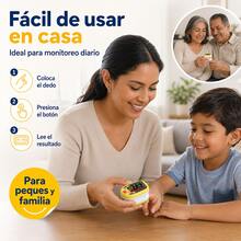 Pulsovital Oxímetro de Pulso de Dedo Pediátrico Recargable USB, Pantalla OLED Diseño Infantil, Medición de Saturación SPO2 y Frecuencia Cardíaca, Uso Doméstico - Amarillo - Ver 7