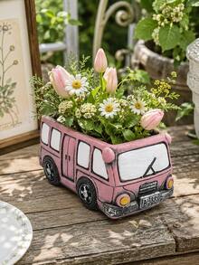 Vintage Creative Car Planter Garden Plant Succulent Planting Pot Desktop Flower Pot Cactus Plant Pot - Multicolor - View 10