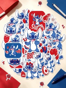 Disney 50pcs Graffiti Cartoon Art Cool Stickers Pack, Halloween Christmas Decoration, Suitable For Adult Luggage, Water Bottle, DIY Notebook, Computer, Skateboard, Party Gift - Multicolor - View 9