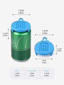 PLA Beverage Can Lid With Flip Cover, Dust And Insect Proof Cover, Suitable For Soda Water And Narrow Mouth Beer Cans, Multiple Colors Available, Picnic, Travel And Home Party Camping Accessory (Not For Food Contact) - Multicolor - View 6