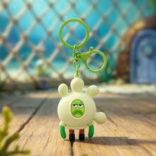 1pc Cartoon Character Figure Keychain, Cute 3D Silicone Bag Charm Pendant, Metal Key Ring Ornament, Funny Decor Accessory Gift For Teens Adults - Multicolor - View 8