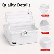 Large-Capacity Medicine Box Household Family Medicine Box Multifunctional Sundries Storage Box High-Value Desktop Shelf Multi-Purpose Bar, Used For Storage Boxes Such As Kitchens, Bedrooms And Bathrooms - View 7