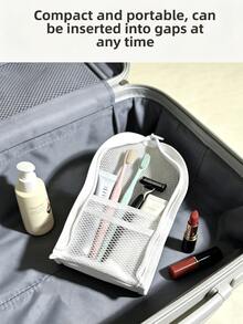 Mesh Standing Toiletry Bag, Breathable Oxford Cloth Travel Cosmetic Organizer, Self‑Standing Bathroom Shower Storage Pouch For Business Trip Vacation Gift - Multiple Styles - View 9