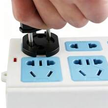 30/20/10/1pc EU Standard Children's Socket Cover, Socket Protective Cover, And Anti Electricity Socket Protector For Baby Rooms And Households - Multicolor - View 2