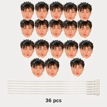 6-36pcs Custom Facial Photos Birthday Banners, Customized Paty Banner, Clear Printing, Perfect Party Decorations For Birthday Part, Anniversary, Wedding, Bridal Shower, Funny Photo Face Banner For Lover, Friend, Family, Personalized Funny Face Flags - Alien - View 9