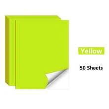 Giấy decal in được tự dính định lượng nặng màu sắc nhiều màu, giấy bìa decal A4 250GSM - A4 - Xem 16