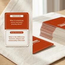 Christian Table Conversations Card Game, 55 Faith‑Focused Question Cards For 2+ Players, Meaningful Conversation Starter For Christmas & Halloween Family Gathering, Warm Holiday Gift For Church Groups & Faith‑Loving Families - View 7