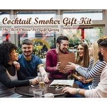 Multi-Flavored Wood Chip Beverage Diffuser Set, Retro-Style Cocktail Diffuser Set, Multi-Functional Smoke Injector Set, Creative Gift, Essential For Family Gatherings, Outdoor Barbecues And Camping, Practical Birthday Gift For Husbands, Fathers And Other Men. - A - View 4