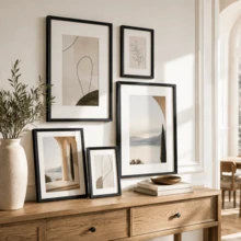 Mosearon 3pcs/1pc Solid Wood Photo Frame - A3, A4, 30x40CM, Multiple Sizes. Home Decor Photo Frame - Can Be Hung On Wall Or Placed On Table. Perfect For Portraits, Landscape Photos And Birthday Photos. Great Gift For Friends. - Solid Wood Photo Frame - View 3
