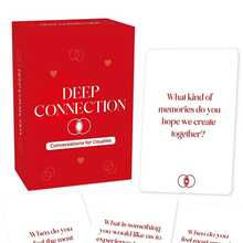 Deep Connection Couples Conversation Card Game, Meaningful Date Night Table Game, Perfect Christmas & Halloween Holiday Gift For Lovers, 55‑Question Relationship Deck For 2 Players, Enhance For Couple Holiday Gathering - Multicolor - View 7