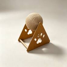 Fun Ball-Shaped Cat Scratching Board Football-Shaped Cat Scratching Board Cat Boredom Relief Toy - M - View 10