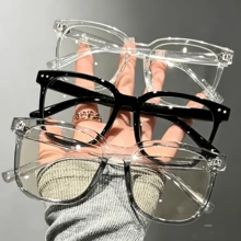 1/2/3 Pairs Of Men's And Women's Fashion Glasses, Square Frame Glasses, Suitable For Back-To-School Season, Playing Computer, Playing Mobile Phone - Multicolor - View 6