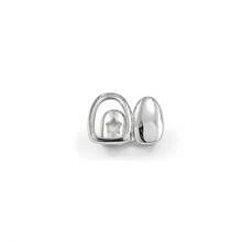 1 Set Classic Hollow Double Bead Combination Smooth Metal Hiphop Teeth Grillz, Everyday Wear & Stage Decoration - Multicolor - View 13