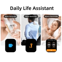 Jam Tangan Pintar Layar Besar HD 1,83 Inci Baru untuk Pria dan Wanita, Panggilan Nirkabel, Berbagai Mode Olahraga, Kontrol Foto/Musik Bawaan, Stopwatch, Kalender, Pelacak Aktivitas Kebugaran Pedometer, Kompatibel dengan iOS dan Android - View 6