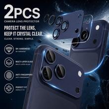 Yezodawee Camera Lens Protector Film For Phone 18 Pro Max/Phone 18 Pro/Phone 17 Pro Max/17 Pro, Shatter-Resistant, Strong Adhesion, Compatible With Phone Cases, Metal Tempered Glass Rear Camera Screen Protector, Blue - Blue - View 6
