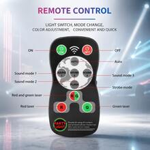 Mini RGB Disco Light, USB Powered DJ Laser Projector With Remote Control, Sound ActivatedParty Lamp, Portable Stage Light For Bedroom, Gaming Room, Birthday Party, HolidayDecoration - Multi-color light - View 12