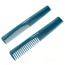 1pc Professional Barber Comb: Wide Tooth, Double-Sided Design, Plastic Material, Suitable For Normal Hair - Color Style Randomized - View 2