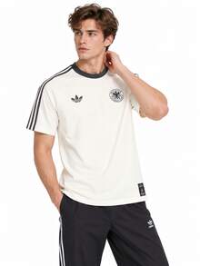 Adidas Jersey Piala Dunia Pria Seri Tim Nasional Sepak Bola Jerman, Kaos Lengan Pendek Terbaru - Putih - View 3
