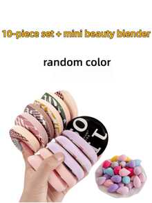 2/3/5/6/9/10/18/30pcs Multi-Specification Makeup Sponge Puffs, High-Density Material Soft And Non-Absorbent, Dry And Wet Use, Durable And Wear-Resistant, Rich Styles And Colors, Compact And Portable For Travel Storage, Soft Powder Puff, Suitable For Blending Face, Foundation, Concealer, Multi-Functional Dry And Wet Use, Unisex, Makeup - Multicolor - View 18