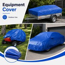 Water-Resistant Ground Sheet And Rain Cover Tarp, Multiple Sizes - 1PC Random Color - View 6