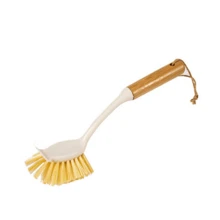 Bamboo Long Handle Kitchen Dish Brush, Suitable For Sink, Stove, Cookware And Non-Stick Pans, Soft Bristle Household Brush, Suitable For Daily Dishwashing, Grease Removal And Countertop Cleaning, Practical Kitchen Cleaning Tool, Suitable For Home Cooks, Families And Holiday Use - Cleaning Brush - View 5