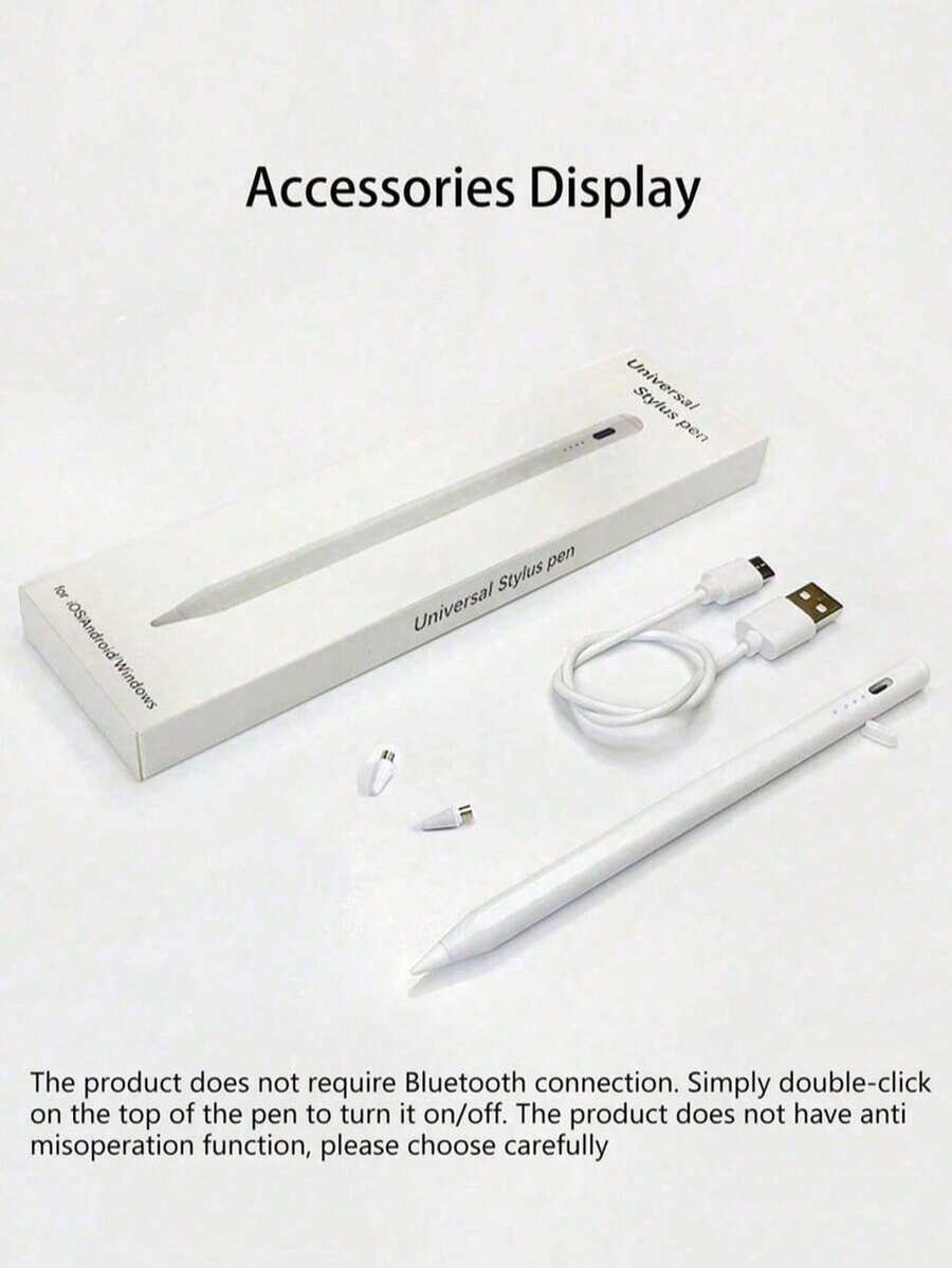 Universal Active Capacitive Stylus Pen For Phone And Tablet, Newly Upgraded Zero Latency, No Disconnection, Comes With Spare Nib, Compatible With IPad Android Tablet Phone Touchscreen Handwriting