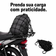 5 Rede Porta Objetos Para Moto Bagageiro Capacete e Cargas - A - Visão 8