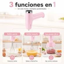 Electric Garlic Beater & Garlic Stamper - Pink-3-in-1 - View 9