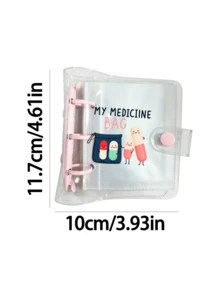 Pill Storage Box Set, Pill Pattern, 7-Day Twice Daily Large Capacity Pill Organizer, 10 Transparent Compartments, Reusable Travel Medicine Storage Bag, Suitable For Small Daily Items, Ideal For Health-Conscious And On-The-Go Users, Essential Medical Accessory, Back To School, Christmas, Halloween, Student Must-Have - Multicolor - View 11