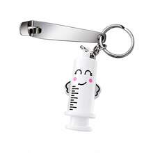 2pcs Nurse Ampoule Opener Keychain, Novel Oral Liquid Bottle Opener, Cute Syringe Shaped Keychain, Healthcare Worker Favorite Gift Keychain - View 5