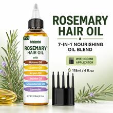 Adglamful 7-in-1 Minyak Rambut Rosemary untuk Rambut Kering dan Kusut, Minyak Rambut yang Menutrisi - minyak rambut - View 1