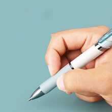 Jelly Color Click Neutral Pen, Highly Attractive Morandi Color Series Bullet Tip 0.5mm Black Quick-Dry Smooth Ink Flow Student Exam Writing Pen, Minimalist Ins Style Office Signature Pen, Stationery Set - Sets - View 7