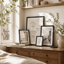 Mosearon 3pcs/1pc Solid Wood Photo Frame - A3, A4, 30x40CM, Multiple Sizes. Home Decor Photo Frame - Can Be Hung On Wall Or Placed On Table. Perfect For Portraits, Landscape Photos And Birthday Photos. Great Gift For Friends. - Solid Wood Photo Frame - View 5