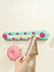 1PC Dopamine Rotating Suction Cup 9-Hook Rack, No-Drill Strong Load-Bearing Hook For Bathroom, Kitchen, Entryway, Bedroom, Behind Door - Multicolor - View 11
