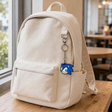 1pc Cute Sonic Cartoon Anime Blue PVC Keychain Bag Pendant Backpack Decoration Charm, Game Fan Children Boys Girls Gift - Multicolor - View 6