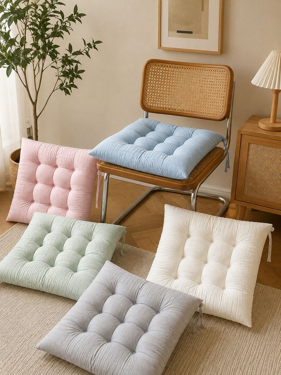 Soft Breathable Modern Square Seat Cushion, Comfortable Dining Chair Pad, Suitable For All Seasons, Fashionable Home/Office/Dining Chair Cushion, Bohemian Style Floor Mat/Tatami Seat Cushion, Multi-Functional Seat Pad