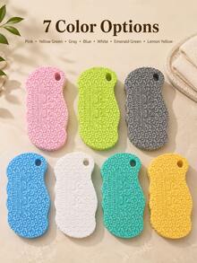 Fish Scale Texture Exfoliating Bath Sponge, 3D Textured Body Brush, Soft Reusable Dead Skin Remover, Quick-Dry Bath Sponge With Hanging Hole, Deep Cleansing Shower Accessory, Suitable For Men And Women - Multicolor - View 14