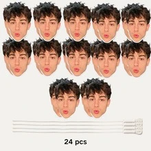 6-36pcs Custom Facial Photos Birthday Banners, Customized Paty Banner, Clear Printing, Perfect Party Decorations For Birthday Part, Anniversary, Wedding, Bridal Shower, Funny Photo Face Banner For Lover, Friend, Family, Personalized Funny Face Flags - Alien - View 7