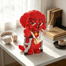 This 3319-Piece Building Block Assembly Of A Flame Dog Is Adorable And Cute, Making It A Perfect Gift And An Excellent Choice For Couples And Parents. The Assembly Difficulty Is Relatively High. It's A Perfect Gift For Christmas, Halloween, And The Back-To-School Season. - Multicolor - View 4