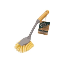 Bamboo Long Handle Kitchen Dish Brush, Suitable For Sink, Stove, Cookware And Non-Stick Pans, Soft Bristle Household Brush, Suitable For Daily Dishwashing, Grease Removal And Countertop Cleaning, Practical Kitchen Cleaning Tool, Suitable For Home Cooks, Families And Holiday Use - Cleaning Brush - View 4