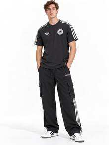 Adidas World Cup Jersey Men's Germany National Football Team Series New Short Sleeve T-Shirt - Dark Grey - View 3