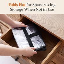 4pcs Transparent Storage Bags, 40L Plastic Clothing Storage Bags - Multicolor - View 8