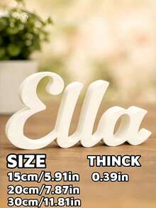 1Pc Custom 3D Printed Name Sign - Personalize With Your Name, Stylish & Unique Design, Perfect For Home Decor, Birthdays, Holidays, Graduations, Housewarming,Christmas, Special Occasions - Multicolor - View 7