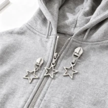 3/6 Silver Star Zipper Pulls, Suitable For Clothing, Coats, Shoes, Bags, Bedding, Pillowcases, Tents And Other Zipper Accessories - Multiple Styles - View 4